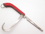 Vintage 1950s Seki Japan Folding Fishing Knife 2 Blade Gaff Hook Saw