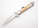 Vintage Yasuo Imai Seki Japan White Matador 4.25" Swing Guard Folding Knife