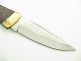 Vtg '70s Explorer Steer J390 Seki Japan 5.12" Wood Lockback Folding Hunter Knife