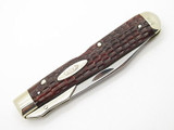 Vtg 1940-1964 Case XX 61011 1/2 Cheetah Folding Swing Guard Knife Red Bone
