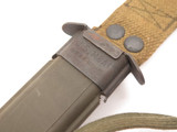 Vtg W Germany US M8A1 Bayonet Scabbard Sheath for Colt M7 Fixed Combat Knife