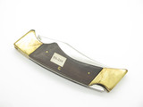 Vintage 1970s Technicraft Seki Japan 5.37" Wood Lockback Folding Hunter Knife