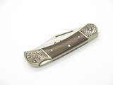 Vtg 1980s Prototype 4 Coupex Seki Japan 4.25" Wood Lockback Folding Pocket Knife