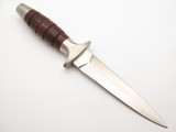 Vintage C I Compass Seki Japan Leather Handle Short Commando Fixed Dagger Knife
