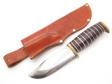 Vtg Japan Guns & Ammo Hibben Design Elmer Keith Skinner Hunting Knife & Sheath