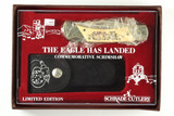 Vintage Schrade USA Limited Apollo 11 Eagle Has Landed LB7 Folding Hunter Knife