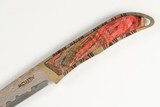 Mcusta '23 Seki Japan Rainbow Damascus Slim Platinum Limited Edition Fixed Knife