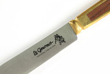 Vtg 1970s Le Gourmet Brass Seki Japan Paring Steak 5.62" Kitchen Cutlery Knife