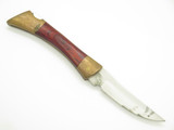 Vintage 1980s Browning USA Large 5" Wood Handle Lockback Folding Pocket Knife