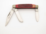 Vintage 80s Frost Seizo Imai Seki Japan Red Bone 3.37" Folding Pocket Knife