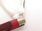 Vintage 80s Frost Seizo Imai Seki Japan Red Bone 3.37" Folding Pocket Knife