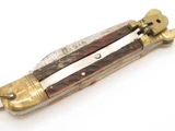 Vintage 1950s Bazar Springer Seki Japan Auto Jigged Bone Automatic 4.5" Folding Pocket Knife