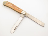 Vtg '80s Frost Seizo Imai Seki Japan Folding 3.5" Bone One Arm Trapper II Knife