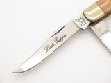 Vintage 1980s Frost Seizo Imai Seki Japan Folding 3.5" Bone Little Trapper Knife