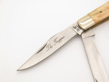 Vintage 1980s Frost Seizo Imai Seki Japan Folding 4.12" Bone "The Trapper" Knife