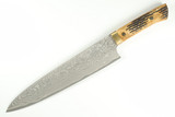 Takeshi Saji Japan Stag Bone Chef 240mm Japanese Damascus Kitchen Cutlery Knife