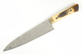Takeshi Saji Japan Stag Bone Chef 210mm Japanese Damascus Kitchen Cutlery Knife