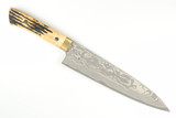 Takeshi Saji Japan Stag Bone Chef 210mm Japanese Damascus Kitchen Cutlery Knife