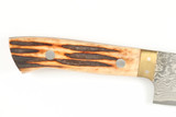 Takeshi Saji Japan Stag Bone Chef 180mm Japanese Damascus Kitchen Cutlery Knife