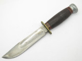 Vtg Marbles Gladstone MI USA No 45 Ideal Hunting Knife Fixed Blade 5.5"