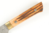 Takeshi Saji Japan Stag Bone Chef 130mm Japanese Damascus Kitchen Cutlery Knife