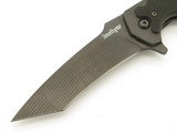 '07 Kershaw RJ Martin 1730TBLK Black Tanto Groove Linerlock Folding Pocket Knife