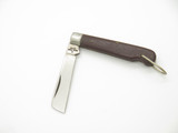 Vintage 1981 Klein Tools Seki Japan Brown Handle 3.25" Folding Pocket Knife