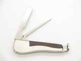 Vtg 1970s FB Seki Japan Stainless 3" Tobacco Pipe Tamper Tool Folding Knife