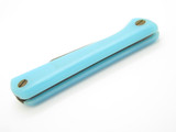 Vintage 1970s Explorer Seki Japan 4" Blue Handle Folding Pocket Knife