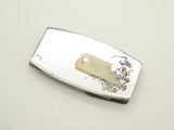 Vintage 1970s SA Seki Japan 2" Stainless & Mirror Folding Scissor Pocket Knife