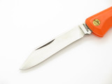 Vintage 1970s Explorer Seki Japan 4" Orange Handle Folding Pocket Knife