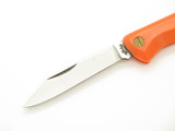 Vintage 1970s Solar Seki Japan 4" Orange Handle Folding Pocket Knife