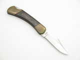 Vintage 1980s Klein Tools 44036 Seki Japan 3.5" Wood Lockback Folding Pocket Knife