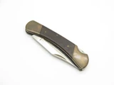 Vintage 1980s Klein Tools 44036 Seki Japan 3.5" Wood Lockback Folding Pocket Knife