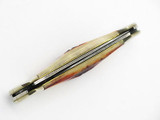 1998 Case XX 52121 Damascus Red Stag Canoe Folding Pocket Knife