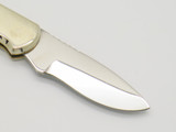 Vtg '70s Whitby Wild Cat Imai Seki Japan Bone 3.5" Lockback Folding Pocket Knife