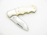 Vtg '70s Whitby Wild Cat Imai Seki Japan Bone 3.5" Lockback Folding Pocket Knife