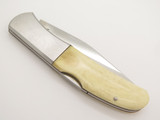 Vtg Kershaw Kai 4200 Seki Japan Lion Scrimshaw Folding Pocket Lockback Knife