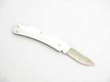 Vintage Buck Script 525 Gent Stainless Lockback Folding Pocket Knife Unfinished