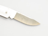 Vintage Buck Script 525 Gent Stainless Lockback Folding Pocket Knife Unfinished