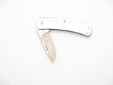 Vintage Buck Script 525 Gent Stainless Lockback Folding Pocket Knife Unfinished
