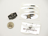 Buck Knives Promo Lot Tie Tack Lapel Hat Pin 110 50th 119 75th Idaho 10 Stickers