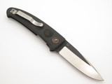 Vtg Browning 604 Barracuda Hiro Seki Japan Black Folding Hunter Pocket Knife