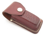 Vintage W. Germany Army XL Leather Folding Knife Tool Sheath Sharpening Steel