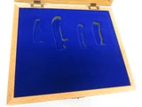Buck Knives 100 Year Anniversary Oak Glass Lid Display Case Folding Fixed