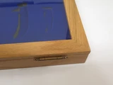 Buck Knives 100 Year Anniversary Oak Glass Lid Display Case Folding Fixed