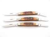 Vintage Browning 340 Imai Seki Japan Bone Folding Pocket Knife (Blemish 3 Pack)