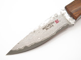 Mcusta Mike Irie Sport 100 Seki Japan Wood Damascus Fixed Blade Hunting Knife