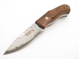 Mcusta Mike Irie Sport 100 Seki Japan Wood Damascus Fixed Blade Hunting Knife