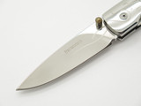 Vtg Browning 719 Seki Japan White G10 Abalone Folding Linerlock Pocket Knife